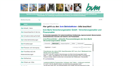 Desktop Screenshot of bvm-versicherungsmakler.de