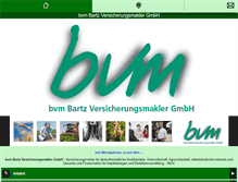 Tablet Screenshot of bvm-versicherungsmakler.de